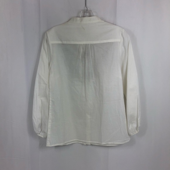Sundance Gold Sequin Bib White Button Down XS - Picture 2 of 8